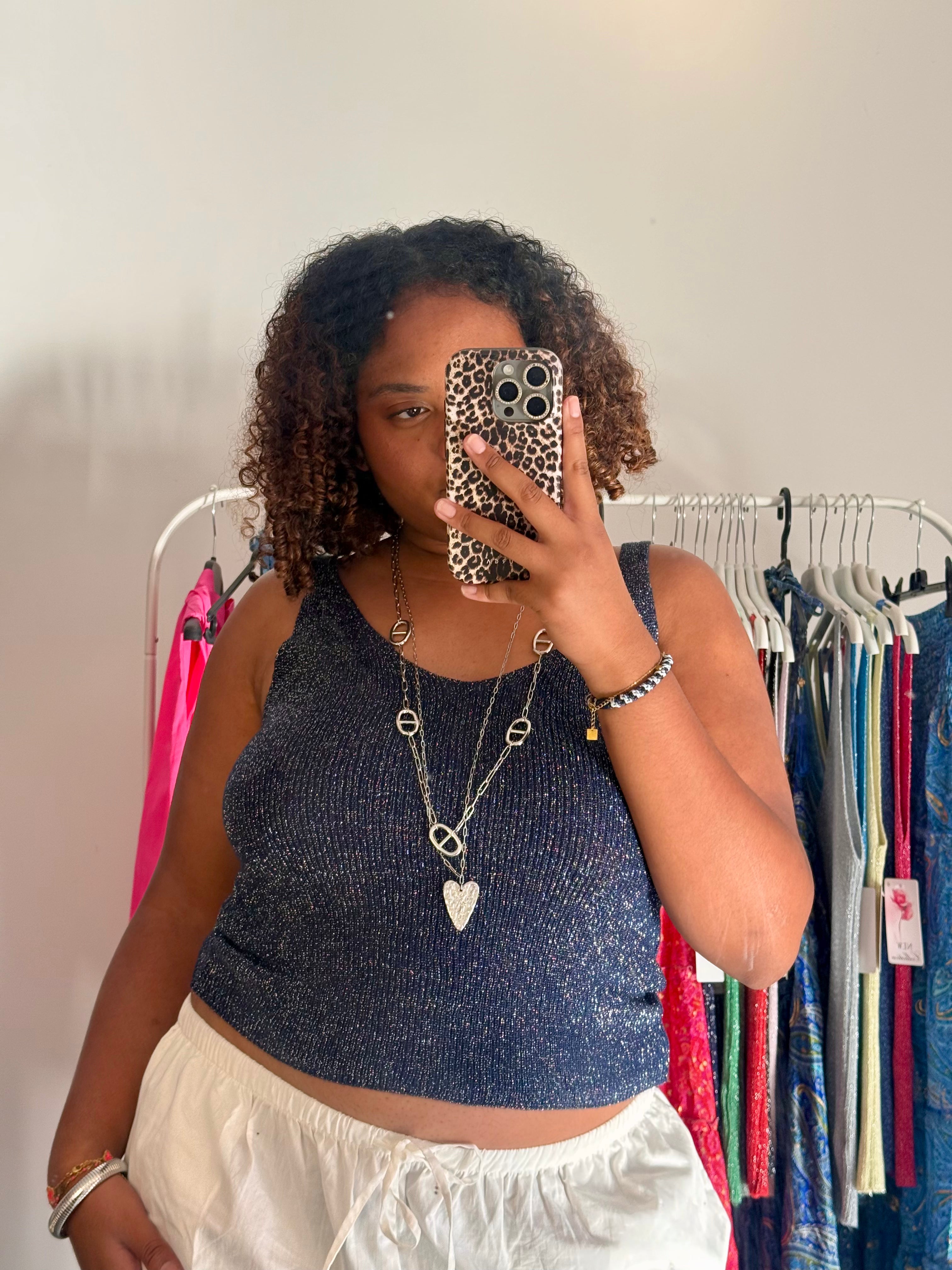 Tops à bretelles pailletés LOLA