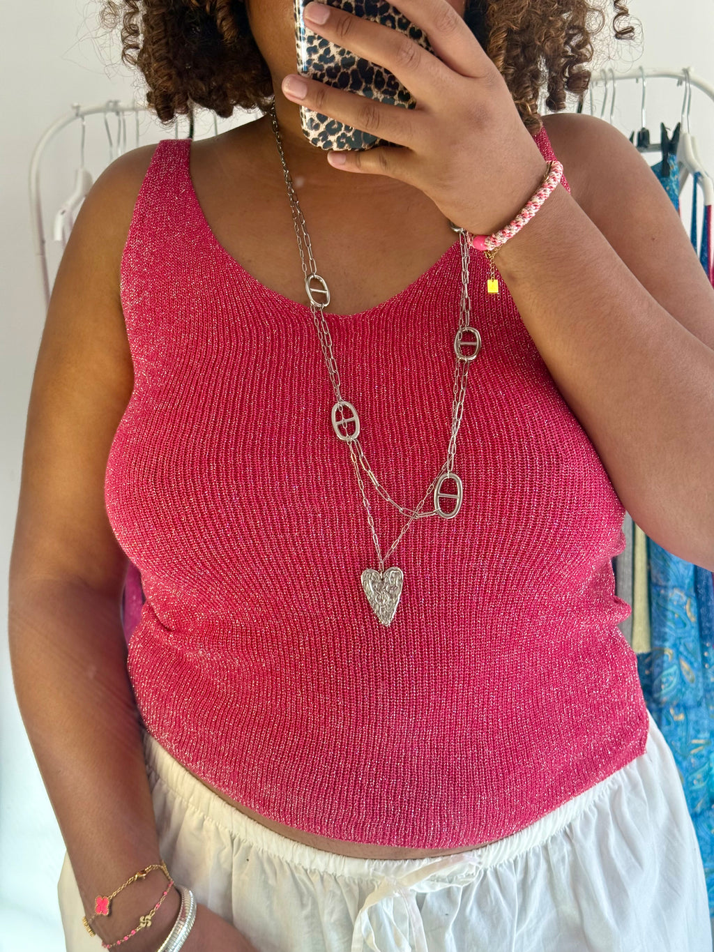 Tops à bretelles pailletés LOLA