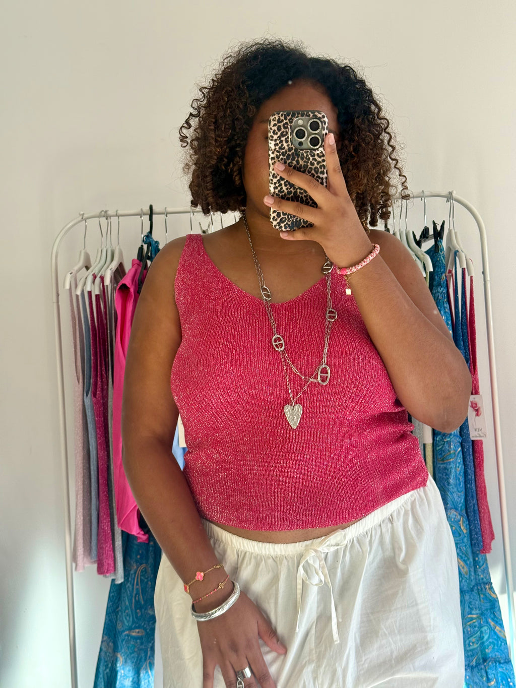 Tops à bretelles pailletés LOLA